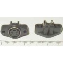 гнездо miniDIN 4-pin корпусное.