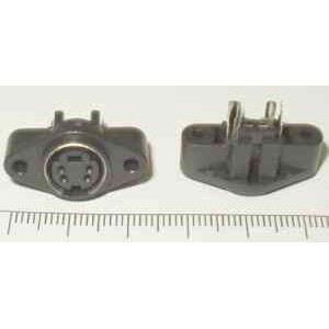 гнездо miniDIN 4-pin корпусное.