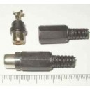 гнездо RCA на кабелъ черн.