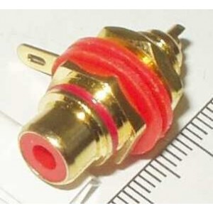 гнездо RCA на корп.G крас.
