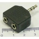 переход джек 3,5 стер.- 2*джек 3,5