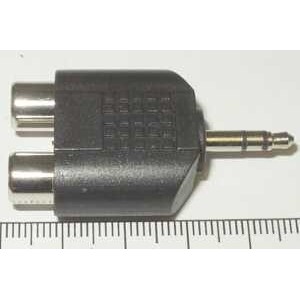 переход джек 3,5 х 2 гнезда RCA