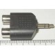 переход джек 3,5 х 2 гнезда RCA