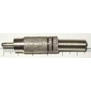 штекер RCA металл черный 