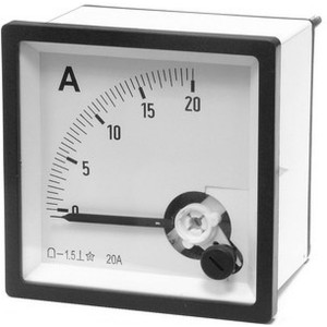 Амперметр 20А (48х48) 